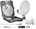 Produktbild Mobiles Digitales Camping-Set und Sat-Anlage im Koffer mit 40cm Spiegel, Sauguß, 10m Kabel & Single LNB für HDTV 3D SKY - Perfekt für Camping Urlaub