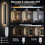 2pack 31in Modern Outdoor Wall Light,Dimmable LED Exterior Sconce - Image 2