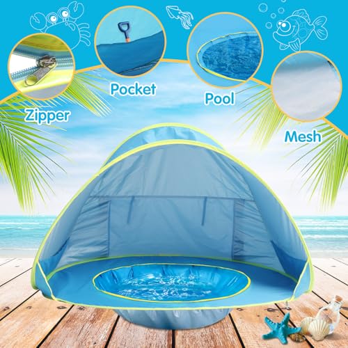 Kapeazo Baby Beach Tent with Pool
