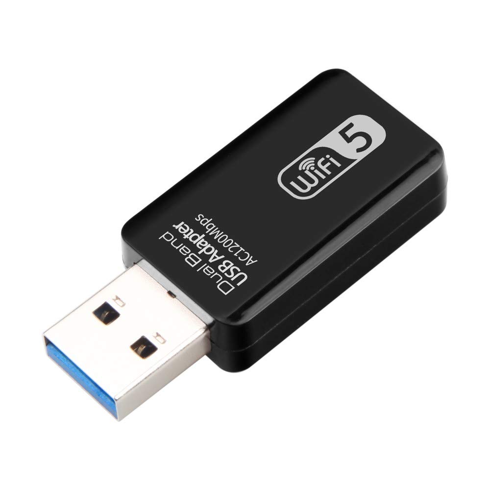 Adaptateur USB sans fil double bande Carte réseau WiFi 2.4G 5G Interface hôte AC1200Mbps USB3.0
