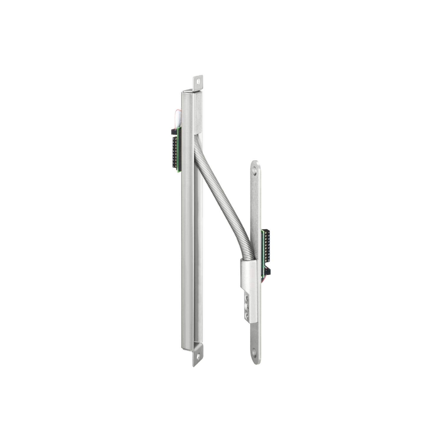 Passe-câble dissimulé 10314 gaine de porte acier inox 330mm