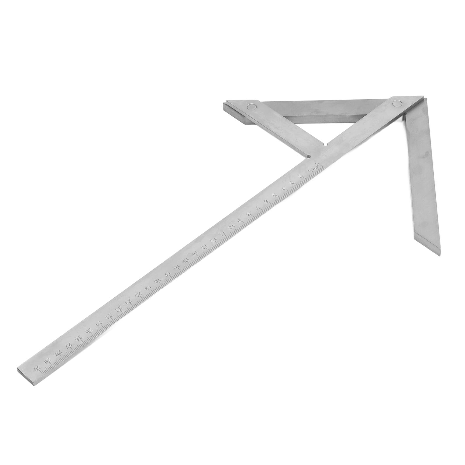Demeras Kątomierz Kąta środkowego do Precyzyjnego Pomiaru Kąta Przyrząd Centrujący ze Stali Węglowej 300x180 Mm Idealny do Znakowania i Obróbki Sprzętu