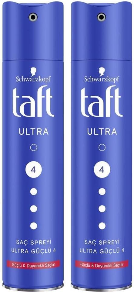 Taft Ultra Güçlü Saç Spreyi 250Ml - 2'Li Set