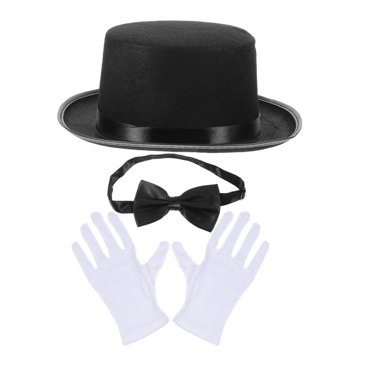 COLLBATH Costume Cosplay Set Top Hat Detective Hat Comfortable Gloves Detective Dress up Party Supplies