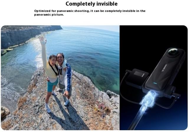 External Microphone Adapter for Insta360 X5 Camera, 3.5mm and Type-C Audio Ports Support Charger and Record for Insta360 X5