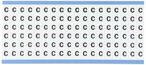 Cartes de marquage Brady B-708 en vinyle permanent noir sur blanc pour identification claire