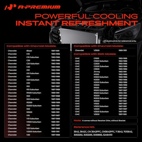 A-Premium Air Conditioning Condenser with [24.21Inch] by A-Premium - Used condition - Image 2