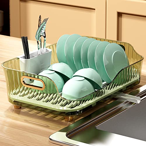 Focus Finest Dish Drying Rack, Dish Drainer For Kitchen Counter With Drainboard And Utensil Holder, Rustproof Pet Use To Last #TOP1