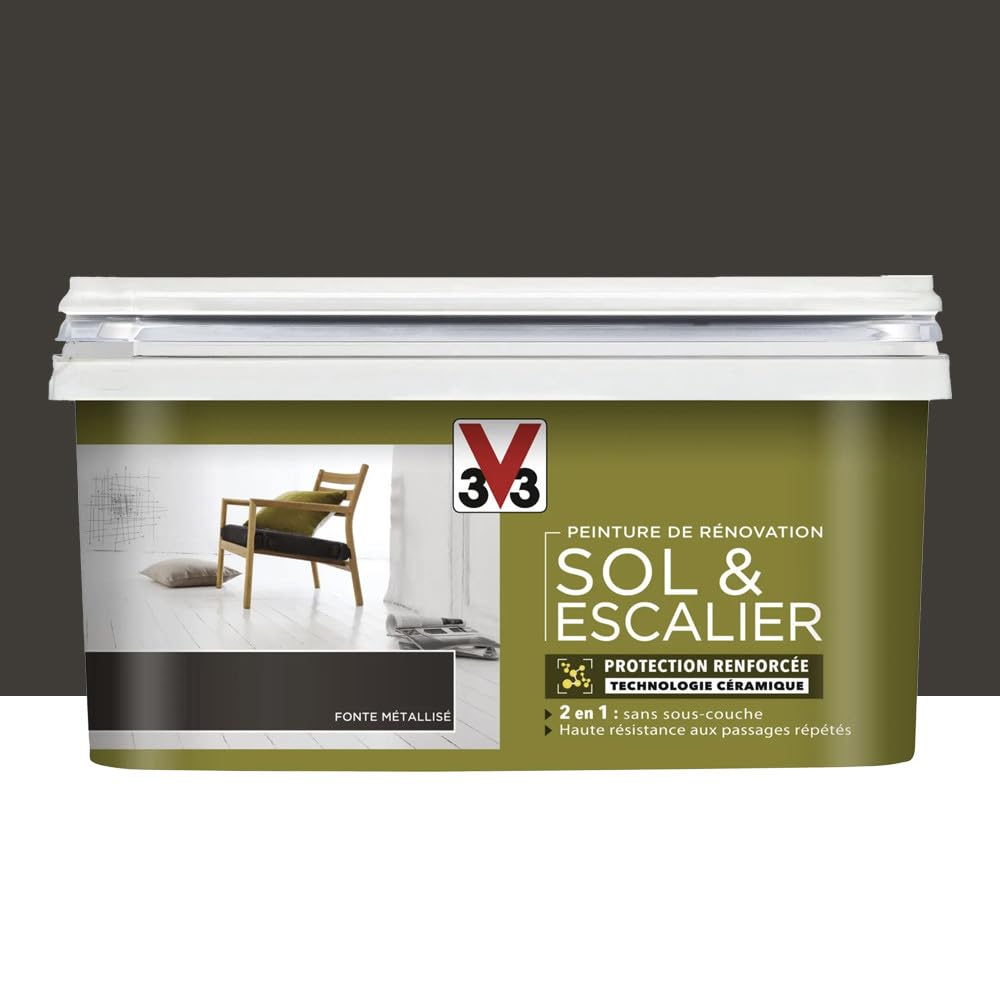 V33 Peinture De Rénovation Sol & Escalier Fonte 2 L