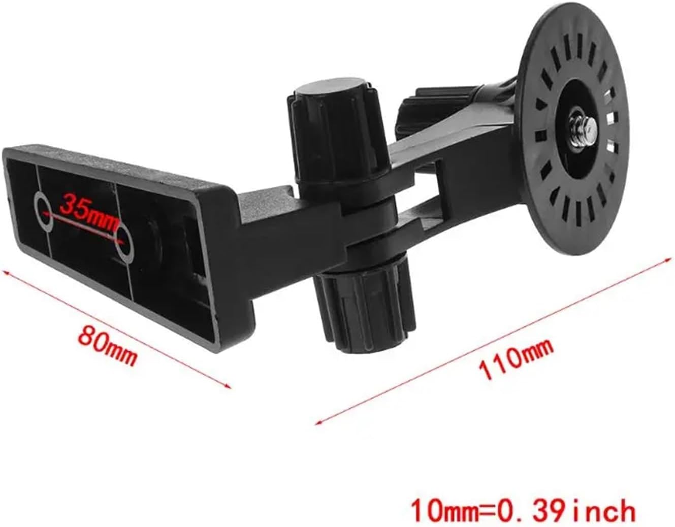 180 Degree Camera Wall Mount Stand Module Indoor/Outdoor Mini Bracket Plastic Mount(Black)
