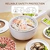 Bear Hot Pot Electric, 2L Multifunctional Portable Cooking Pot, 1000W Rapid Noodles Electric, Non-Stick Frying Pans for Steak, Egg, Ramen, Oatmeal With Dual Power Adjustment #4