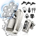 Head Shaver for Bald Men BABONIR Electric Razor 6D Floating Head LED Display IPX7 Waterproof 6-in-1 Wet and Dry Freedom…