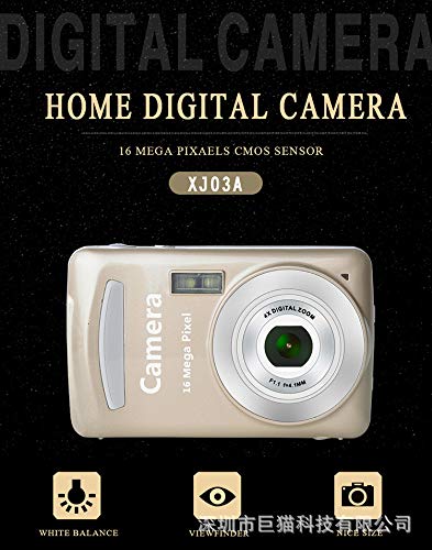 Bonnu Câmera de vídeo infantil HD 1080P 16MP 16X zoom digital com tela LCD de 1,77 polegadas