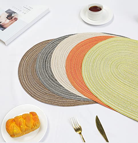 Sets de table en coton lavable pour protéger la table des plats chauds et taches