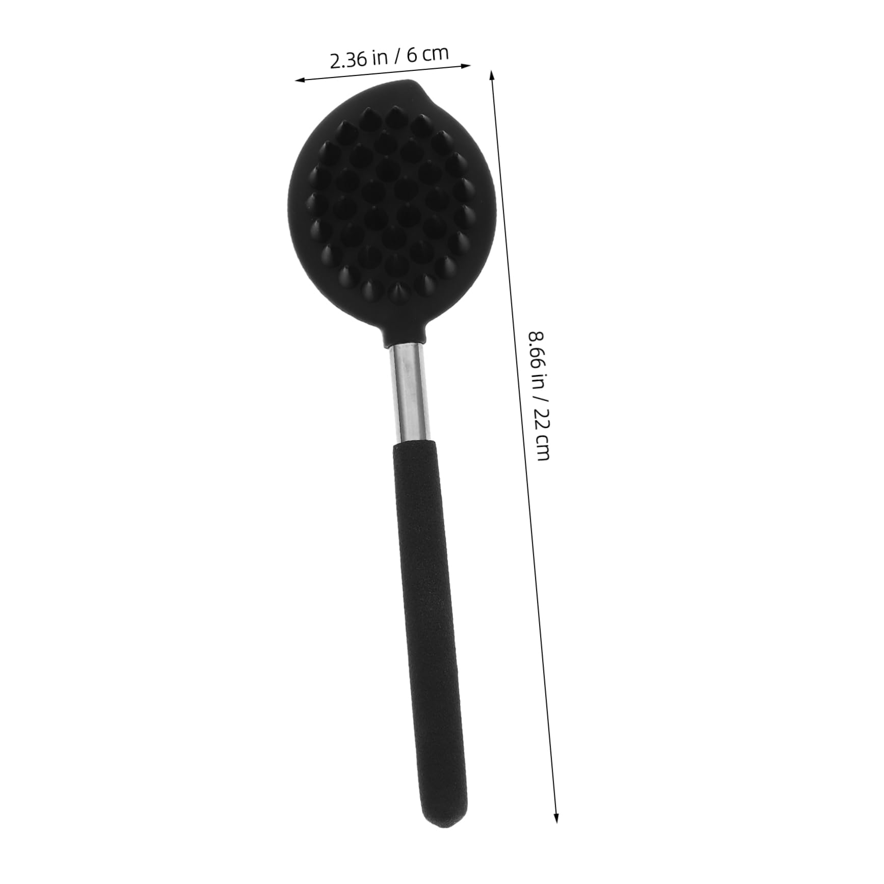 Baluue 4pezzi Spazzola Da Bagno Silicone Con Manico Lungo Scrubber Esfoliante Per Massaggio e Detersione Della Strumento Per La Del Corpo Accessorio Da Bagno Elegante e Resistente