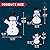 JOIEDOMI 3 Pcs 3D Christmas Collapsible Snowman Yard Light 270 Pre-Lit LED Cool White Lights for Indoor Outdoor Garden Holiday Décor, Xmas Event Decoration, Christmas Eve Night, Blue Scarf