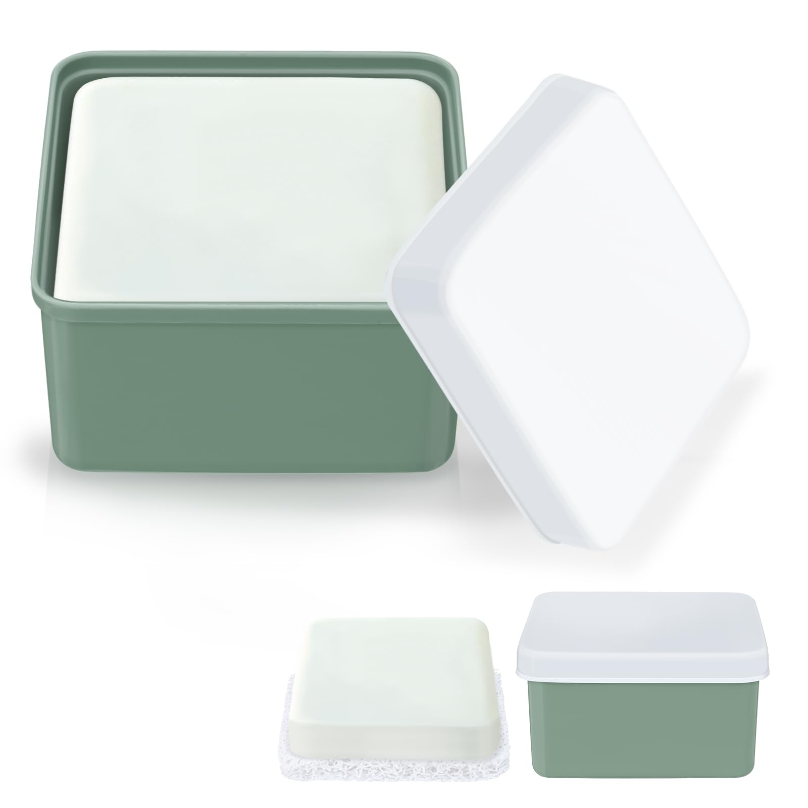 Portasapone Da Viaggio In Silicone A Prova Di Perdite Per Dr. Squatch - Rosa Carne 10,5x10,5x5,3 Cm