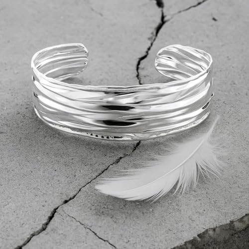 Pulsera de plata de ley 925 maciza que se adapta a cualquier muñeca 4