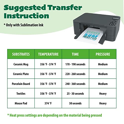 Sublimation Paper 11 X 17 Inch 100 Sheets For Any Inkjet Sublimation Printer With Sublimation Ink For Sublimation Blanks, Mug, Tumblers, T-Shirt Light Fabric And Diy Gifts (11 X 17 Inch) #TOP4