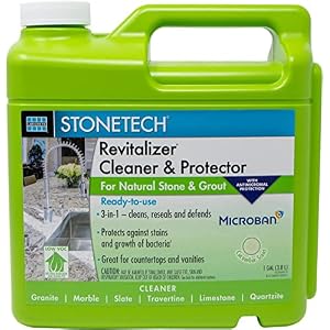 StoneTech RTU Revitalizer, Cleaner & Protector for Tile & Stone, 1-Gallon (3.785L), Cucumber Scent