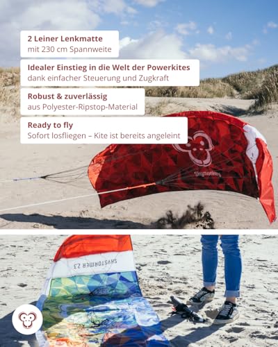 Lenkmatte 2-Leiner Skymonkey Skystormer 2.3 mit Lenkbar