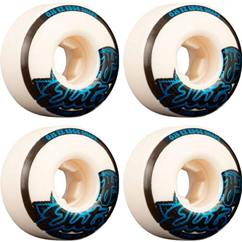 OJ Wheels Elite EZ Edge White Skateboard Wheels - 52mm 101a (Set of 4)