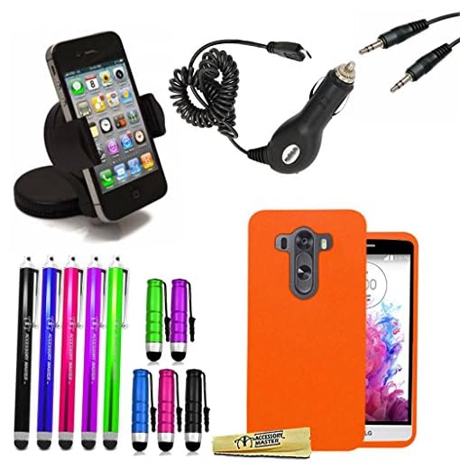 Tillbehör Master 15 i 1 Mega värdepaket silikongel fodral skydd för lg G3 D855
