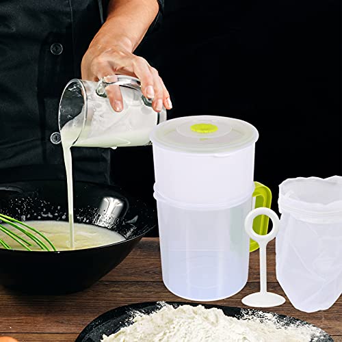 UPKOCH 6Pcs Nut Copos Coador de Leite E Iogurte Grego Porca Leite Leite De Soja Suco de Chá Copo Do