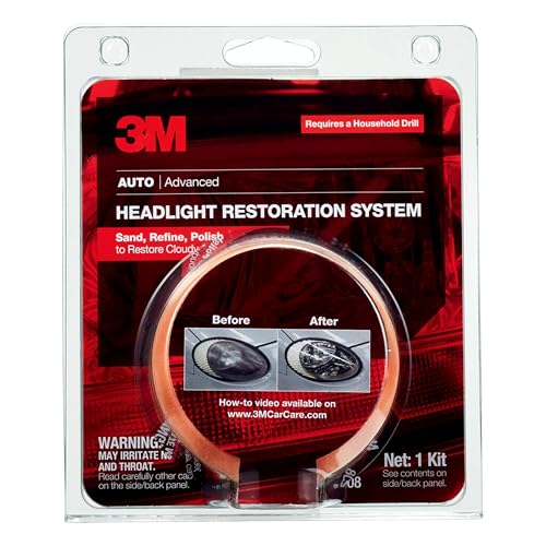 3M Sistema de restauração de lentes de farol, 39008, 1 kit