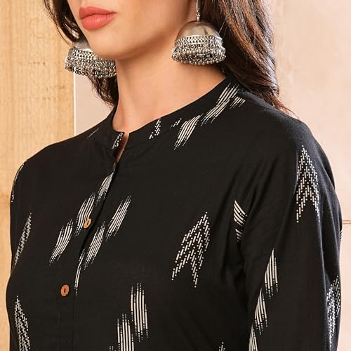 Image of Globus Women Ethnic Dress (3641663001 Black S)