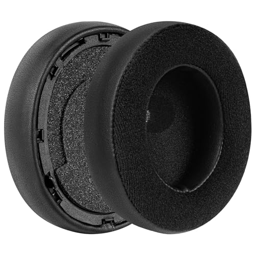 Geekria Comfort Hybrid Velour Replacement Ear Pads for Turtle Beach Stealth Pro Headphones Ear Cushions, Repair Parts (Black) - Image 2
