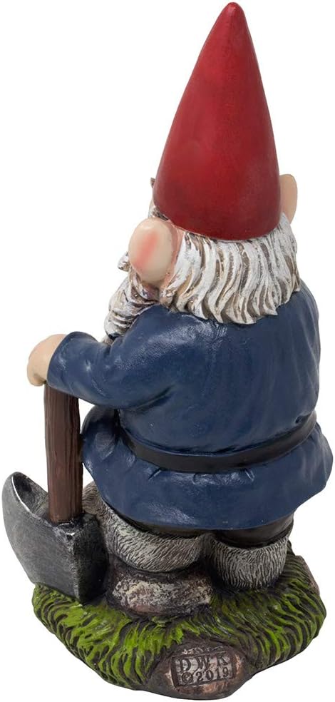 Home 'n Gifts Whimsical Gnome Flipping Off Middle Finger Mini Statue for Outdoor Garden Decor Sculptures As Funny Yard Decorations Or Unique Gifts for Gardeners