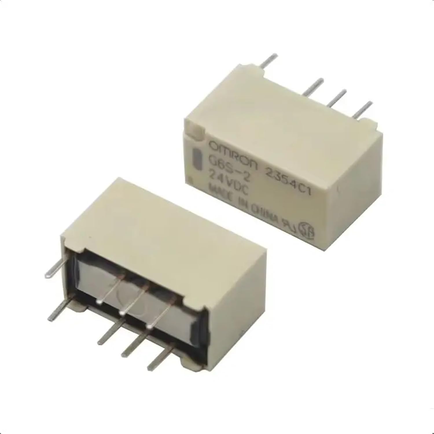 【10-2PCS】 G6S-2-3VDC G6S-2-5VDC G6S-2-12VDC G6S-2-24VDC 250VAC/DC220V 3V/5V/12V/24V 8PIN Mini Signal Switch Relay 2A(2PCS,24V)