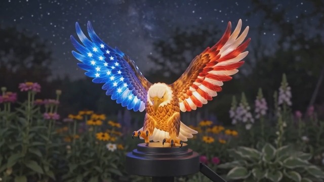 Amazon.com: Solar Eagle Garden Light, 250th Anniversary America