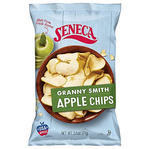 Seneca Granny Smith Apple Chips | Made From Fresh Apples | 100% Granny Smith Apples | Yakima Valley Orchards Of Washington | Crisped Apple Perfection | Foil-Freshness Bag | 2.5 Ounce (Pack Of 12) #TOP1
