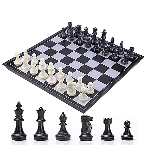 Jeu d'échecs de voyage magnétique anti-perte avec son rangement intérieur pratique