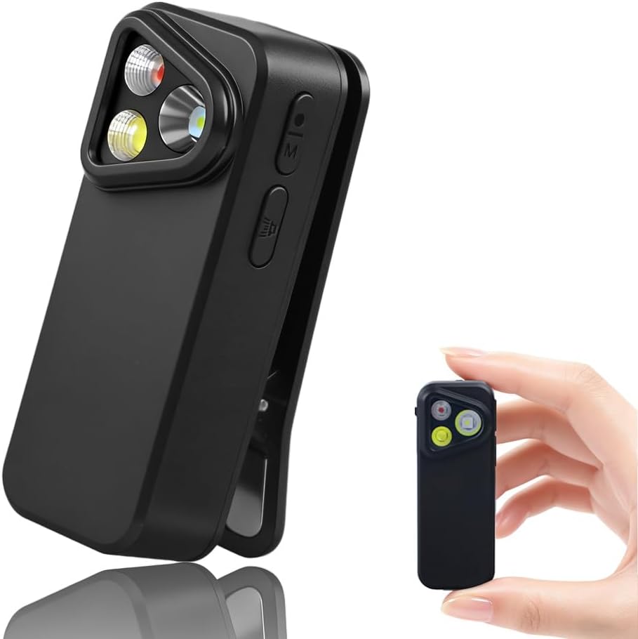 Light EDC Flashlight, Flashlight Clip-on Light, 400 Lumens with， Three Lighting Solutions Type-C Charging,Magnetic Flash Lights, Suitable for Camping, Hiking and Outdoor Activities(Blcak)