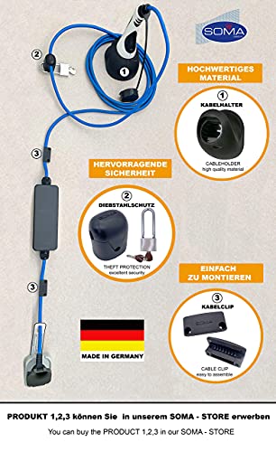 Antivol pour câbles de charge de 11mm protégeant contre l'utilisation non autorisée - 6