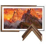 CasaDHG Cornice per TV in legno massello antico, compatibile solo con TV Samsung The Frame TV Pro, cornice vintage in legno invecchiato, adatta a LS03A/LS03B/LS03C/LS03D/LS03FA/LS03FW (2021-2025 e