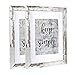 Home&Me 11x14 Picture Frame Rotten White 2 Pack - Made to Display Pictures 8x10 with Mat or 11x14 Without Mat - Wide Molding - Wall Mounting Material Included