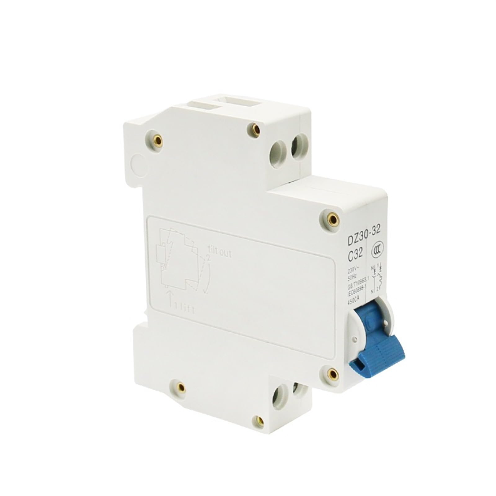 Mini disjoncteur de réinitialisation de batterie courant résiduel DZ30 - 7
