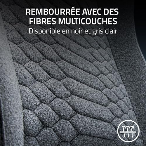 Razer Iskur V2 X - Fauteuil de Jeu Basique avec Support Lombaire intégré (Coussins en Mousse moulée Haute densité, accoudoirs 2D, Tissu Doux) Gris – vue 9