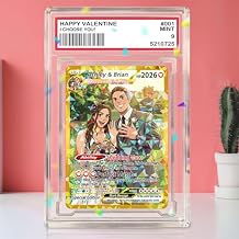 Personalized Poke Anniversary Card, Custom Photo Anime Wedding Card, Custom Couple Gift, Valentines Day Gift Him, Poke Lovers Gifts A1 Love