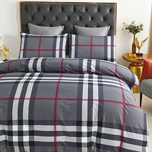 PLUS HOME Juego Funda Nórdico Cama 180cm para edredón 4 Pieza,100% Microfibra, Funda nórtica...