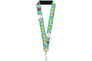 Buckle Down Scattered Tur Lanyard with Baymax Silicone Mood Expressions