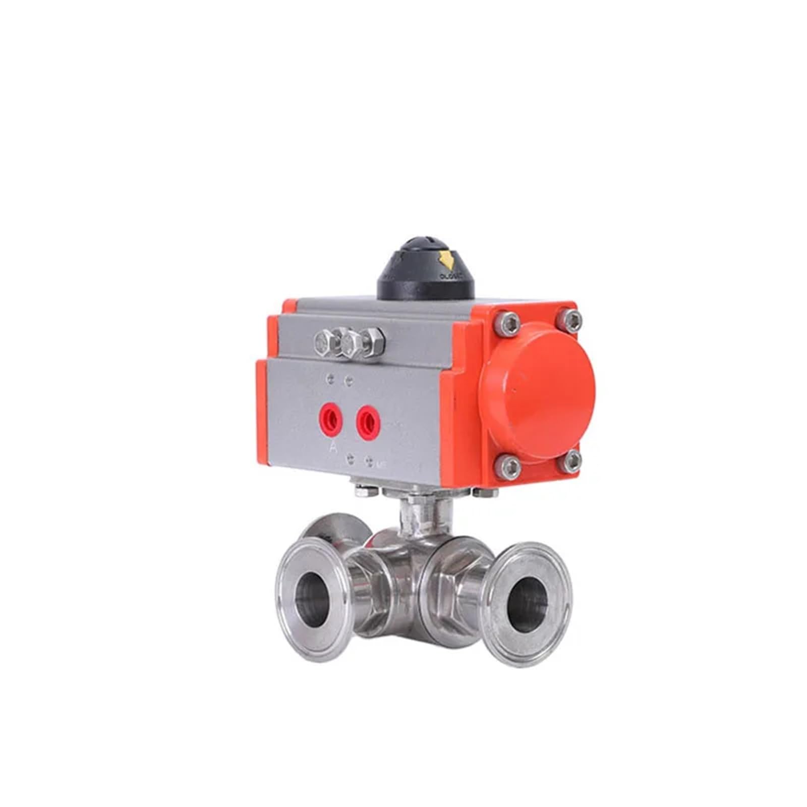 Vanne à boisseau sphérique pneumatique type T inox 32 mm