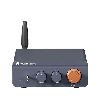 Amplifier BT20A Pro Max Output 600 Watt TPA3255 Mini HiFi Bluetooth Sound Power Amplifier Home Stereo 2.0 Channel Blue without power