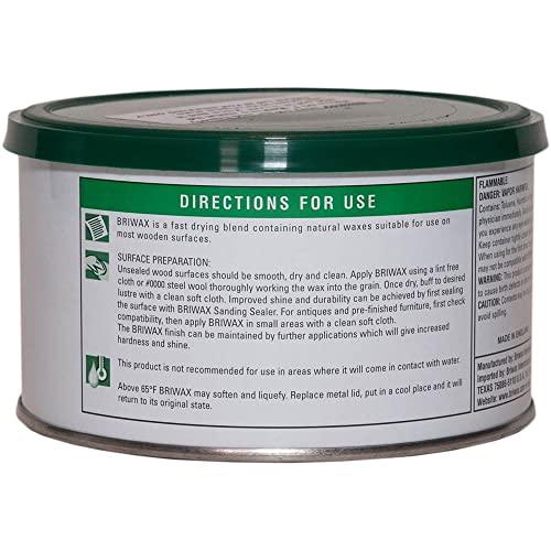 Briwax (Mahogany) Furniture Wax Polish, Cleans, stains, and polishes - Thumbnail 2