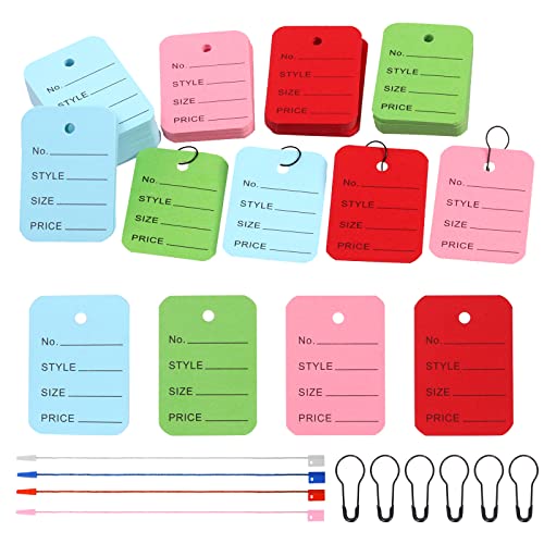 Étiquettes de prix anti-perte avec attaches en nylon pour textile