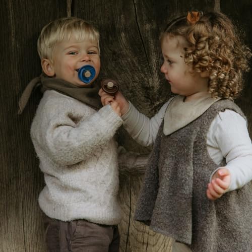 Image of FRIGG Natural Rubber Baby Pacifier 6-Pack Endless Sea | Made in Denmark | BPA-Free (6-18 Months)